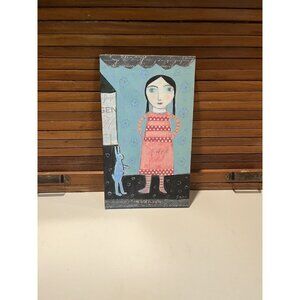 Untitled #373 Israeli Art Sari Noy Azaria 2010 Original Painting Wood Mixed